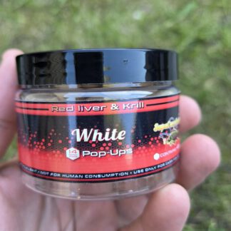 Supa Red Liver & Krill Pop Ups White 14mm