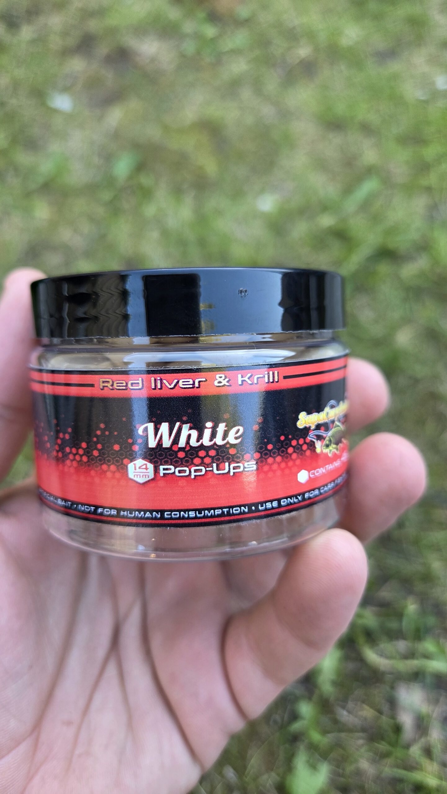 Supa Red Liver & Krill Pop Ups White 14mm